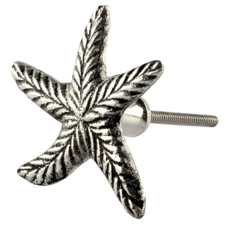 Silver Starfish Metal Knobs 